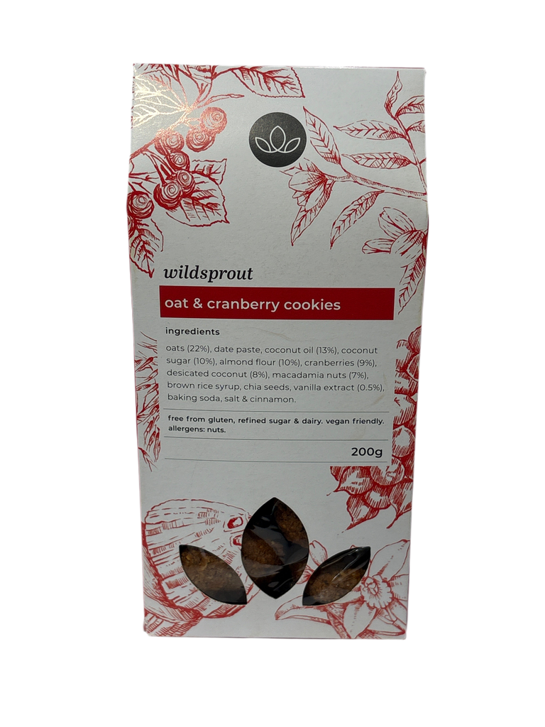 Wildsprout - Oat and Cranberry Cookies (200g)