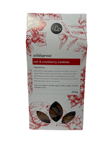 Wildsprout - Oat and Cranberry Cookies (200g)
