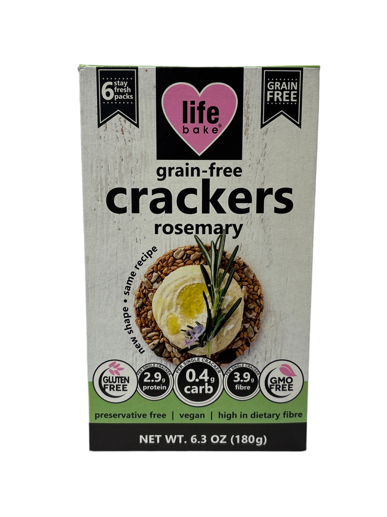 Life Bake - Grain-Free Rosemary Crackers (180g)