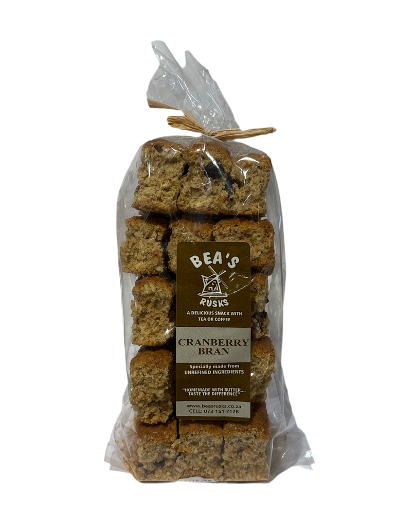 Bea's Rusks - Cranberry Bran (400g)