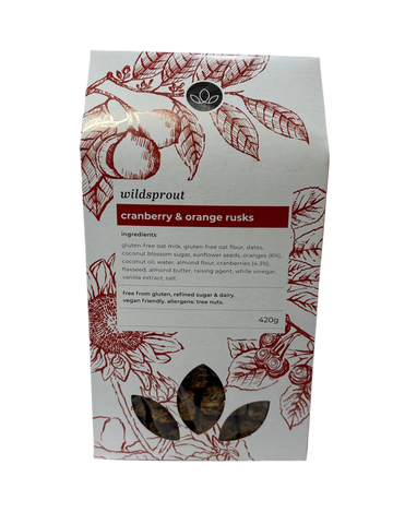 Wildsprout - Cranberry Orange Rusks (420g)