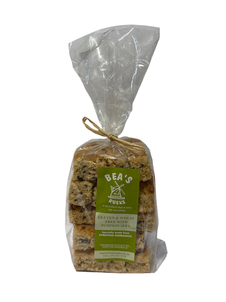 Bea's Rusks - Gluten & Wheat Free Rusks with Pumpkin Seeds (400g)
