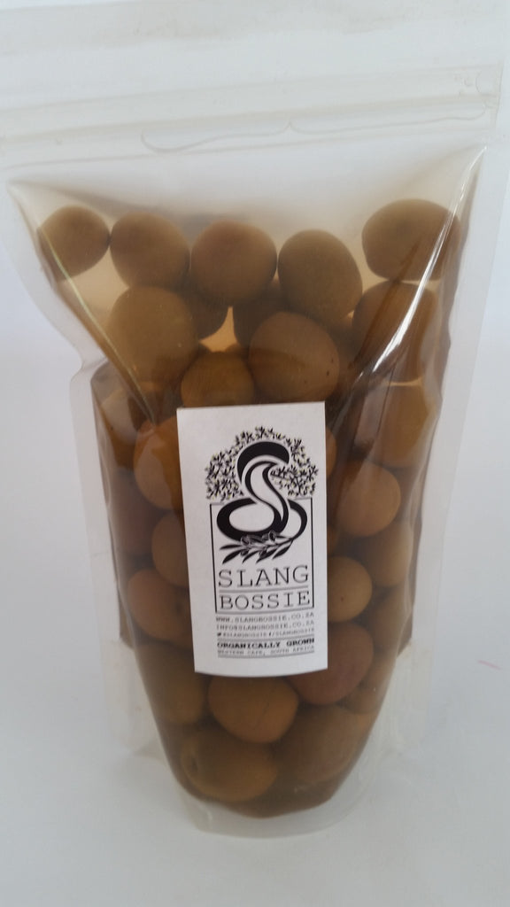 Slangbossie - Green Manzanilla Olives (300g)