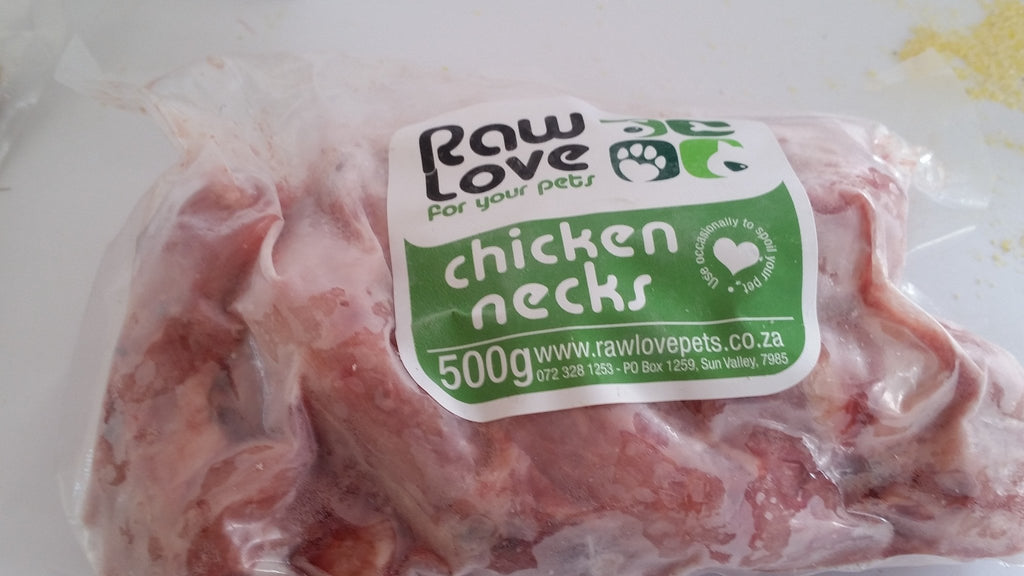 Raw Love Pets - Free Range Chicken Necks (500g)