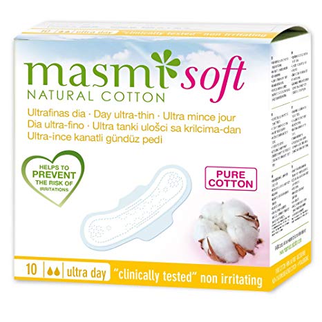 Masmi - Ultrathin Natural Cotton Soft Day Pads (10)