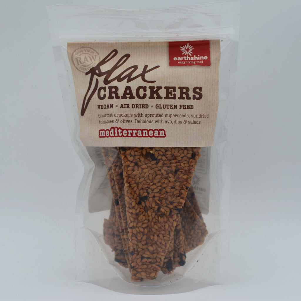 Earthshine - Flax Crackers Mediterranean (90g)