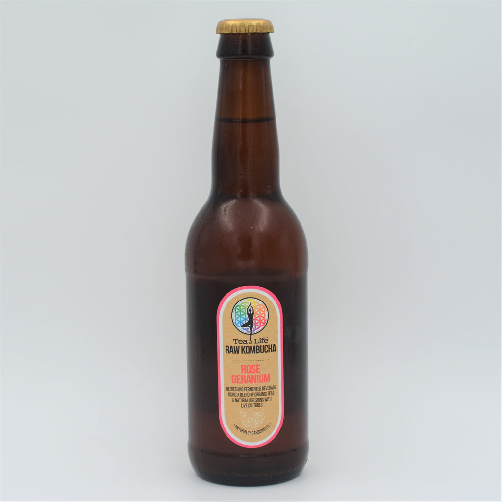 Tea Of Life - Kombucha Rose Geranium (340ml)