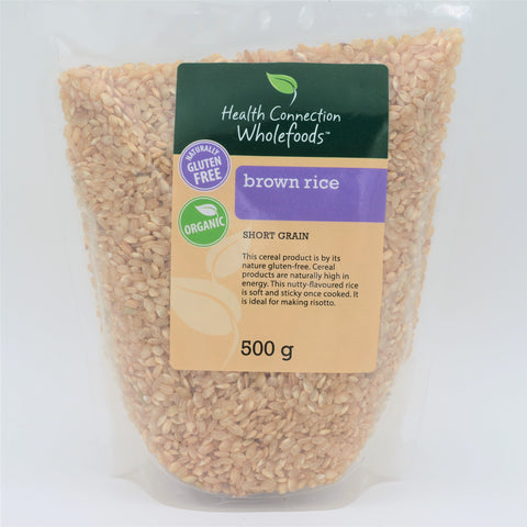 Health Connection Wholefoods - Organic Brown Short-grain Rice (500g)