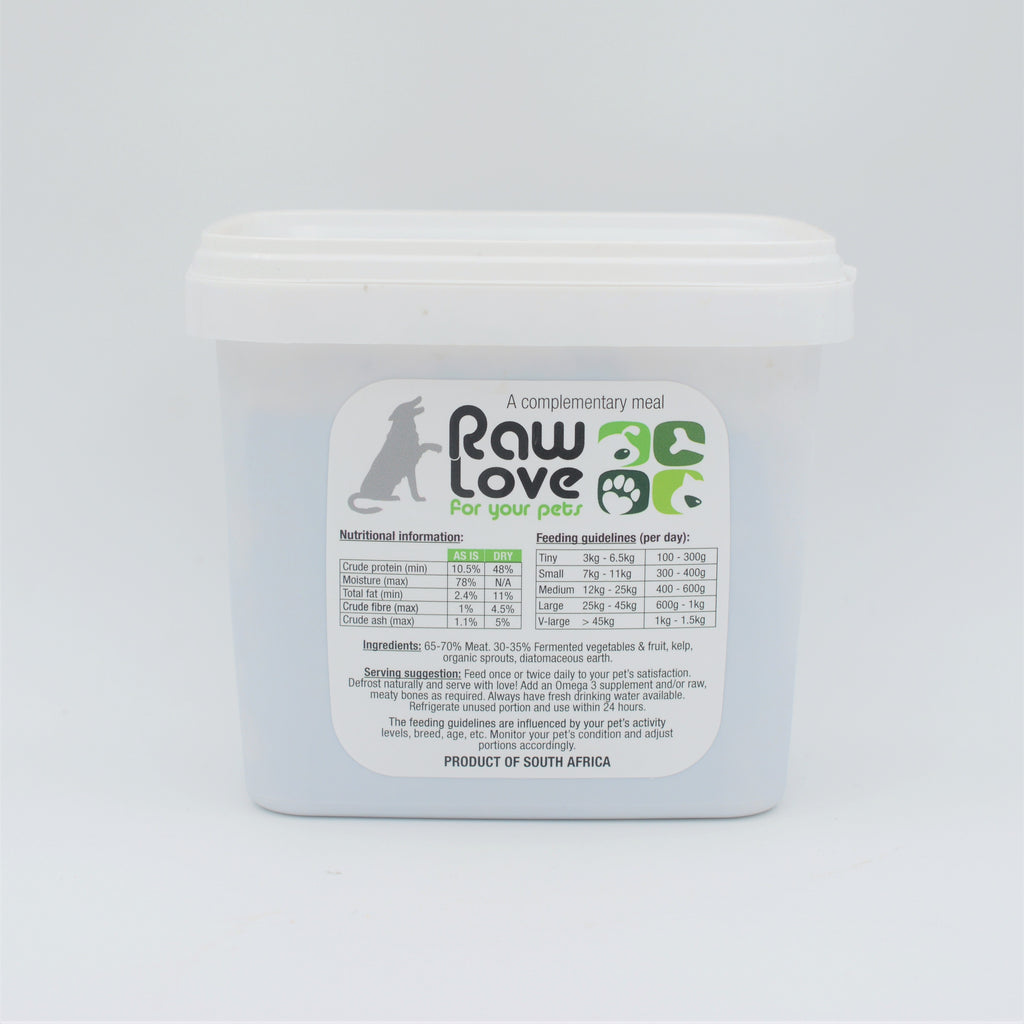 Raw Love Pets - Ostrich Meal For Dogs (1kg)