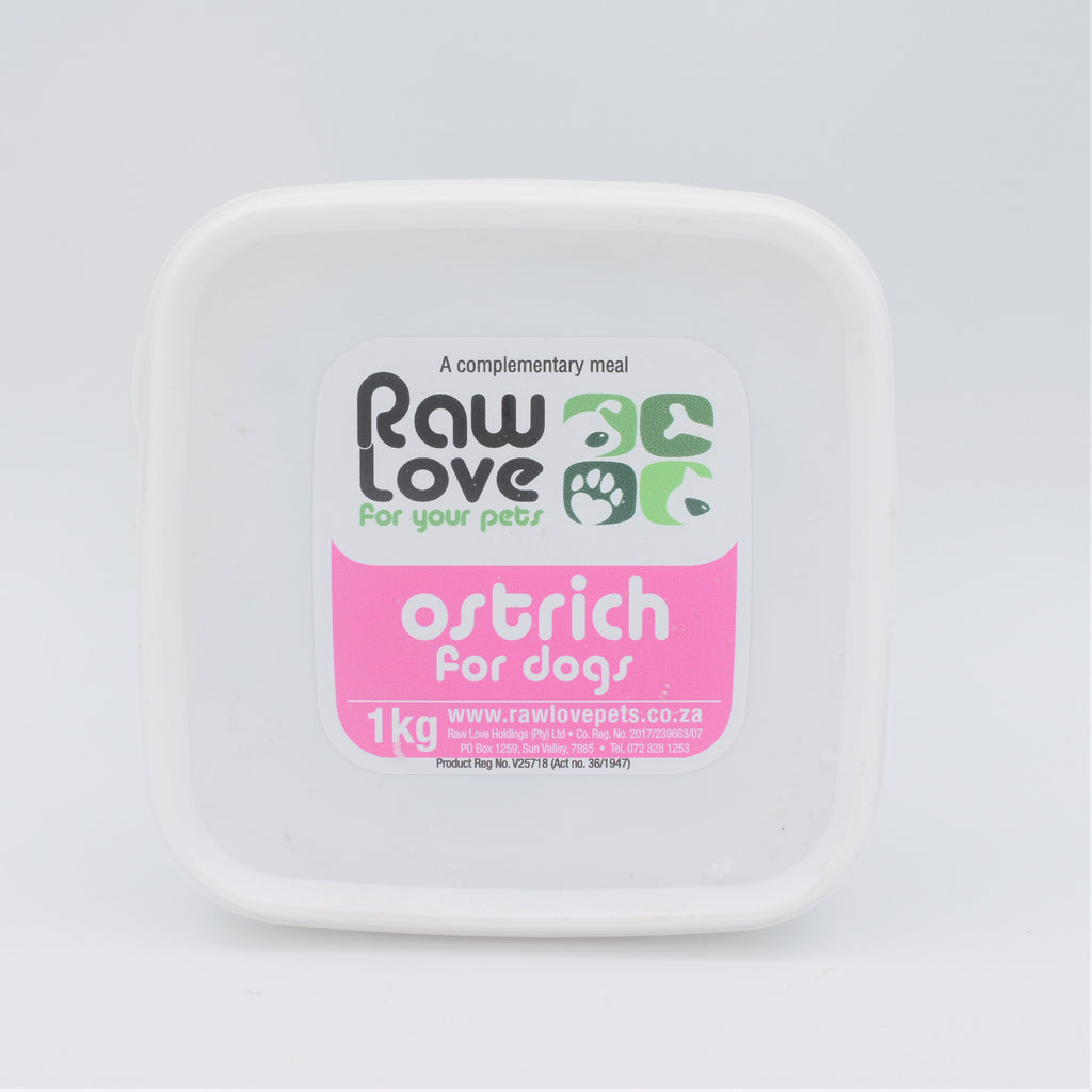 Raw Love Pets - Ostrich Meal For Dogs (1kg)