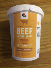 Naked Bones - Ginger & Turmeric Beef Sipping Broth (500ml)
