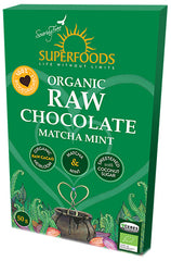 Soaring Free Superfoods - Organic Raw Chocolate Matcha Mint (50g)