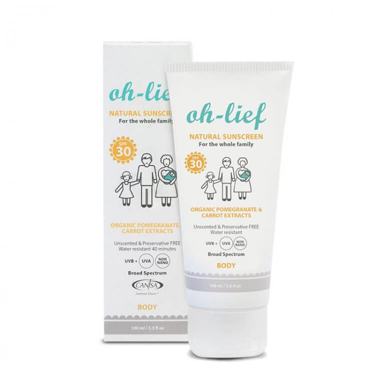 Oh-Lief - Natural Sunscreen Body SPF 30 (100ml)