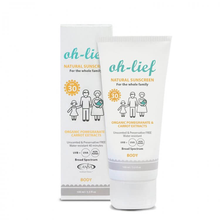 Oh-Lief - Natural Sunscreen Body SPF 30 (100ml)