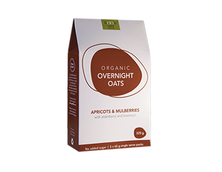 Good Life Organic - Overnight Oats Apricot & Mulberries (325g)