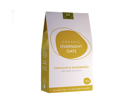 Good Life Organic - Overnight Oats Choc & Gooseberries (325g)