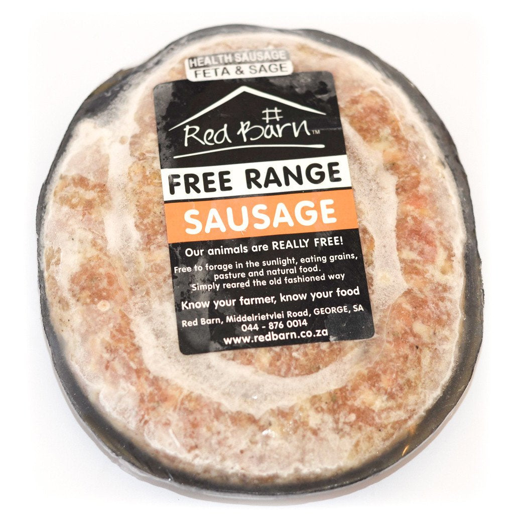 Red Barn - Free Range Chicken Sausage Feta and Sage (500g)