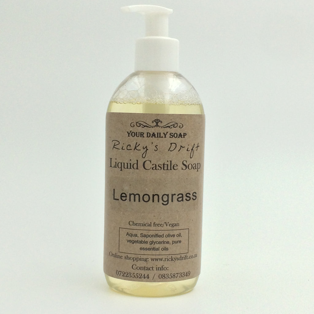 Ricky's Drift - Lemongrass Liquid Castile Soap (250ml)