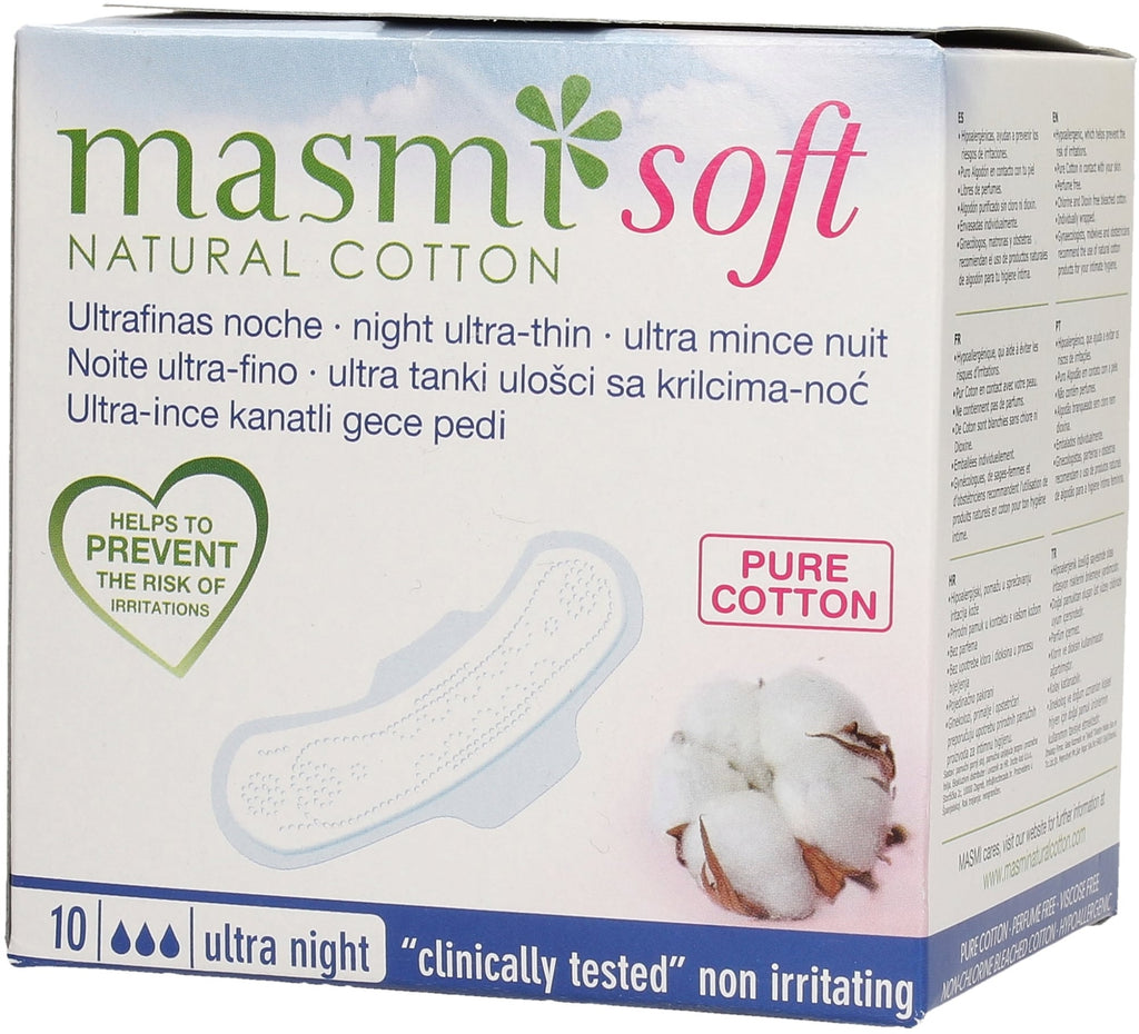 Masmi - Ultrathin Natural Cotton Soft Night Pads (10)