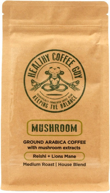 Healthy Coffee Guy - Reishi Mushroom & Lions Mane Ground Coffee (250g)