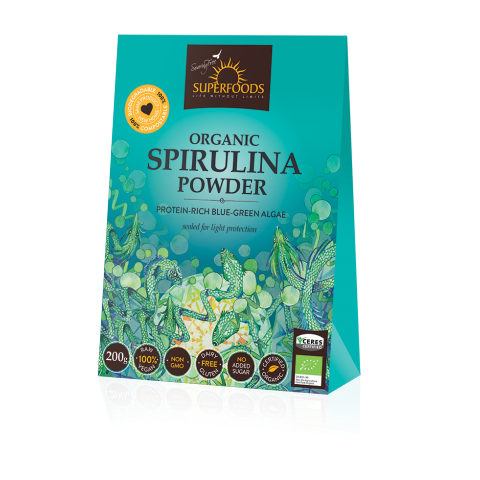 Soaring Free Superfoods - Organic Spirulina Powder (200g)